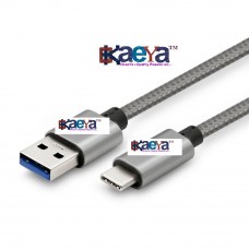 OkaeYa USB Type-C to USB-A Male 3.1 Gen1 2 Meters (Silver)